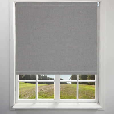 Grey Polyester Fabric Roller Blinds 100% per il tasso aperto del salone 85%