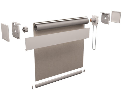 Stile intelligente della zebra di doppio strato dei ciechi di finestra di notte di giorno con controllo astuto