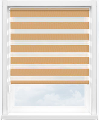 Tenda A mano in rilievo Semi-cieca della zebra della tenda del rotolo-Su della tenda multicolore della zebra