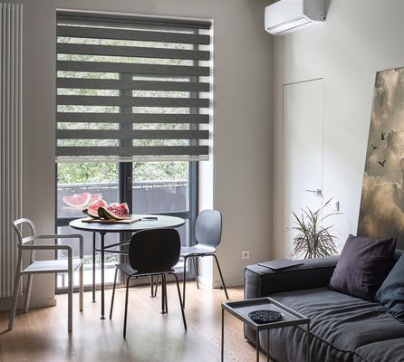 Telecomando intelligente Cina-fatto del motore, Bluetooth, controllo di voce, tipo tenda della zebra di doppio strato della zebra