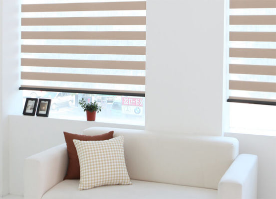 Il blackout completo della zebra della camera da letto elettrica astuta della tenda impermeabilizza le tende di sollevamento automatiche