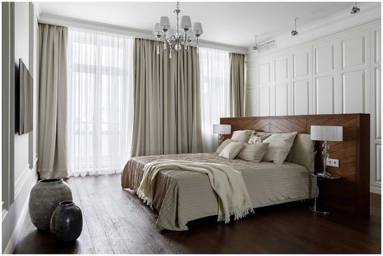 Contemporaneo francese di lusso di stile della luce di sogno verticale elettrica astuta della tenda 53&quot; larghezza