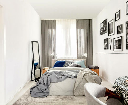 Tende vaghe d'ombreggiatura piene moderne e colore solido minimalista