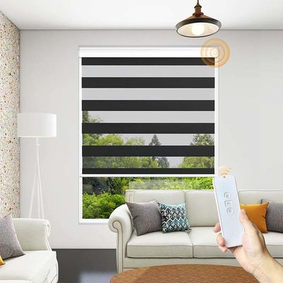 Intelligent Electric Waterproof Black Zebra Curtain per ufficio progetto bagno